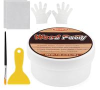 SEISSO 200g Masilla de Madera Caoba, Masilla en Pasta Tapagrietas para Rellenar Agujeros, Grietas, Kit de Reparación de Parquet