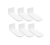 SEIWEI 6 estantes flotantes para zapatos montados en la pared para exhibir la colección de zapatillas o caja de zapatos, almacenamiento invisible de zapatos de pared, blanco