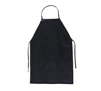 SEIWEI Delantal impermeable para hombre, color negro, delantal de trabajo de goma de vinilo, delantales de trabajo industrial de alta resistencia, 35 pulgadas, Negro, 95*63CM