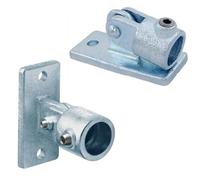 SEIWEI Paquete de 2 bases de brida giratoria para pasamanos, ajustables, G1 pulgadas