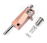 SEIWEI - Pernos de cerradura de puerta universales de acero inoxidable (Bronce Rojo), cerradura de seguridad para uso interno y externo en diferentes tipos de puertas, incluye accesorios y herrajes