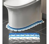 SEIYOGDS Costuras Adhesivas Impermeables en El Piso del Inodoro, Cinta Impermeable y Sucia, en La Cocina/inodoro/baño en La Esquina Previene La Humedad Y Previene el Moho (1.5 m) (Azul)