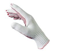 Seiz 211503 018 - Guantes de punto (poliéster, algodón, 10 unidades), color blanco, L/XL/ 9/10, blanco, 10