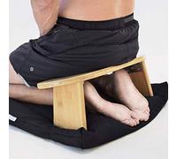 Seiza - Silla de meditación plegable de bambú, taburete de rodillas para meditación vipassana y trascendental, asiento zen portátil para atención plena y relajación