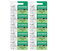 Seizaiken 319 SR527SW 1,55 V óxido de plata 0% Hg batería de reloj (10 baterías) Fabricada en Japón por Seiko