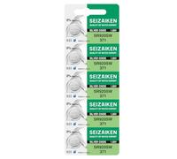 Seizaiken 371 SR920SW 1,55 V 0% Hg Batería de óxido de plata para reloj (5 baterías) fabricadas en Japón por Seiko