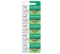 Seizaiken 373 SR916SW 1,55 V 0% Hg Batería de óxido de plata para reloj (5 baterías) Fabricada en Japón por Seiko