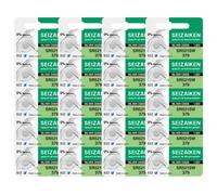 Seizaiken 379 SR521SW 1,55V 0% Hg - Pila para reloj de óxido de plata (20 pilas) Fabricada en Japón por Seiko