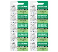 Seizaiken Seiko 315 SR716SW - Batería de reloj de óxido de plata (1,55 V, 0 % Hg, 10 baterías), fabricada en Japón