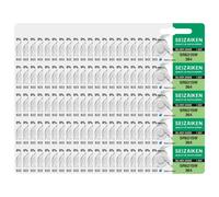 Seizaiken Seiko 364 SR621SW - Batería de Reloj de óxido de Plata (1,55 V, 0% HG, 100 baterías), Fabricada en Japón