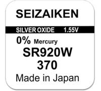Seizaken 370 SR920W - Pila de botón para reloj Seiko fabricada en Japón, 2 unidades