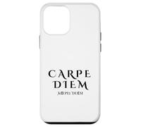 Seize the Day Carpe Diem inspirador latín en color negro Carcasa para iPhone 12 mini