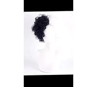 SEIZIS Cosplay Wig Amazon European Beauty Black and White Magic Dark Terra COS Fake Half Half Half White Yin Yang Anime Peluca