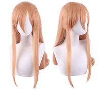SEIZIS Cosplay Wig Chainsaw Man Power Cosplay-Perücke für Damen und Mädchen, Lang, Naranja
