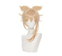 SEIZIS Cosplay Wig Cosplay Perücke für Spiel Genshin Impact Long Straight mit Hörnern Kunsthaarperücken mit kostenloser Perückenkappe