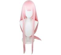 SEIZIS Cosplay Wig Darling in The FRANXX Tsurugami cos Peluca sección Larga Zero Two 002 heroína del Equipo Nacional Rosa pálido