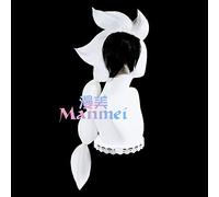 SEIZIS Cosplay Wig Descendants of Light Sky Yuguang Son Graduation Keel Hairstyle Color Blanco y Negro Tie Hair Cos Peluca Peluca