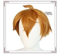 SEIZIS Cosplay Wig Hara God daddalia Hombre Cosplay Peluca gorou con Orejas de Animales Pelo Reversible Pelo Corto Razer