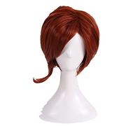 SEIZIS Cosplay Wig Juego de rol for Helen Parr Elastigirl Cosplay Peluca Bob Corto Pelo sintético Resistente al Calor