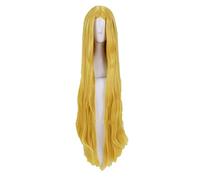 SEIZIS Cosplay Wig Juego de rol for la Princesa Zelda Cosplay Pelucas 100 cm Largo Rubio Dorado Resistente al Calor Pelo sintético