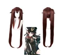 SEIZIS Cosplay Wig Original God Wig Walnut Cosplay Fake Brown Black Face Styling COS Game Animation