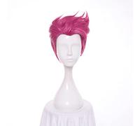 SEIZIS Cosplay Wig Peluca de Anime Cosplay Zarya Peluca, Peluca Corta Rosa Rosa, Disfraz Peluca de Halloween, for Halloween, Fiesta de Disfraces, Espectáculo de Anime, Evento de Cosplay, Conciertos