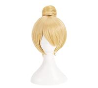 SEIZIS Cosplay Wig Peluca de Anime Hada Tinker Bell Peluca, Peluca Rubia Corta, Disfraz Peluca de Halloween, for Halloween, Fiesta de Disfraces, Espectáculo de Anime, Evento de Cosplay, Conciertos