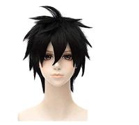 SEIZIS Cosplay Wig Peluca de Cosplay de Anime Sao Sword Art Online Kirigaya Kazuto Pelo Corto Negro Comic-con Carnaval de Navidad Fiesta de Halloween Vida Diaria Hombres y Mujeres Peluca de Moda