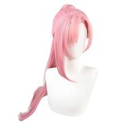 SEIZIS Cosplay Wig Peluca de Cosplay Rosa Larga for Flores de Cerezo SK8 Infinity Juego de rol Pelo Mujer Cola de Caballo for Halloween Carnaval Fiesta cómica