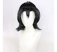 SEIZIS Cosplay Wig Personajes de Anime Hori y Miyamura Miyamura Isumi Pelo Suelto Atado Pelucas de Cosplay Opcionales Lazo de Pelo Negro