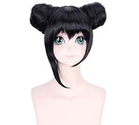SEIZIS Cosplay Wig Perücke for Anime Perücken Cosplay Weihnachten Cos Perücke LoveLive!Yazawa Nicole Dumpling Head Gedämpfter Brötchenkopf 330