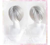 SEIZIS Cosplay Wig ¡¡¡Yuri!!!On Ice Viktor Nikiforov Peluca Victor Nikiforov Cosplay Pelucas + Gorro de Peluca