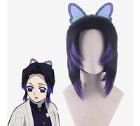 SEIZIS Ghost Blade Butterfly Through Anim Session Columna Caballo corto Enviar Cosplay Peluca negra Zi degradada Cosplay Cosplay peluca Coser