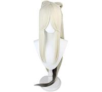 SEIZIS Los dioses originales, la luna, el papel del poder del cielo, la peluca Light Cos, moño grande dividido, cola de pelo largo degradado, como se muestra en la imagen, Cosplay Anime Wig Coser