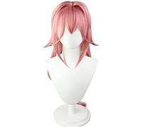 SEIZIS Peluca original de Gods Yagami Kamiko cos Inazuma Castle Simulación cuero cabelludo de dos lados en stock Rosa Cosplay Anime peluca Coser