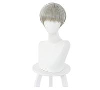 SEIZIS Wig Anime Cosplay Anime Jujutsu Kaisen Toge Inumaki Cosplay Peluca Corta Resistencia al Calor Pelo Sintético Carnaval Halloween Disfraz Accesorios (Tamaño: 1)