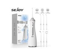 SEJOY-lrrigador Dental Oral para hombres y mujeres, limpiador de dientes, hilo Dental portátil, 4 modos, IPX7, lavadora bucal Black
