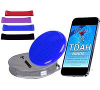 Seka-Planet Cojín TDAH y Bandas elásticas para niños, Kit sensorial con eBook Educativo para atención y Asiento Activo
