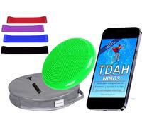 Seka-Planet Cojín TDAH y bandas elásticas para niños, kit sensorial con eBook educativo para atención y asiento activo