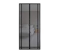 Sekey 100x220 cm Cortina Mosquitera Magnética para la Protección Contra Insectos, el Mosquitera Magnético Ideal para Puerta de Balcón, Puerta de Terraza (se Puede Cortar en Altura y Ancho), Negro