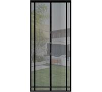 Sekey 100x220cm Cortina Mosquitera Magnética para la Protección Contra Insectos, el Mosquitera Magnético Ideal para Puerta de Balcón, Puerta de Terraza (se Puede Cortar en Altura y Ancho), Negro