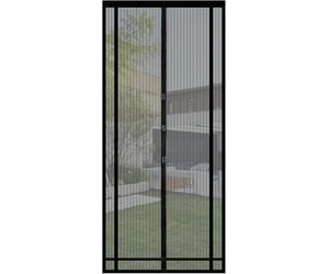 Sekey 90x210 cm Cortina Para Puertas con mosquitera magnética, Red a prueba de insectos.Montar sin taladrar, Puede Recortarse para Ajustarse a La Longitud y Anchura Adecuadas, Negro