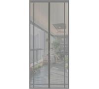Sekey 90x210cm(5cm) Cortina Mosquitera Magnética para la Protección Contra Insectos, el Mosquitera Magnético Ideal para Puerta de Balcón, Puerta de Terraza (se Puede Cortar en Altura y Ancho), Gris