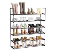 Sekey Estantería Zapatos 6 Niveles Metal - Ahorra Espacio para Entrada/Armario (91x29.5x115cm) - 24-30 Pares, Estructura Antióxido