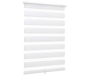 Sekey Estor Doble sin Agujeros, Estor Doble, inalámbrico, 70 x 210 cm, Color Blanco