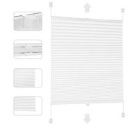 Sekey Estor Plisado Opaco, sin Agujeros, protección contra la luz, fijación Klemmfix, 100% Opaco, protección Solar, fácil instalación