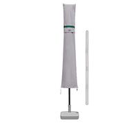 Sekey Funda para Sombrilla Ø200 cm-350 cm, Funda para Parasol Jardín, Funda Protectora de Sombrilla,100% poliéster,Equipado con Varilla Telescópica,Impermeable, Gris Claro