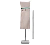 Sekey Funda Protectora para Sombrilla, Funda para Parasol Jardín, Sombrilla de doble told, 100% poliéster,Equipado con Varilla Telescópica,Impermeable,Caqui,160*62CM
