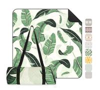 Sekey Manta Picnic Grande 200x300 cm Manta Picnic Impermeable Antisuelo Acolchada Tres Capas Fondo PEVA Correa de Transporte para Picnic, Camping, Playa