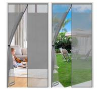Sekey Mosquitera de privacidad Cortina Puerta Antimosquitos Magnetica 100x210cm Gris